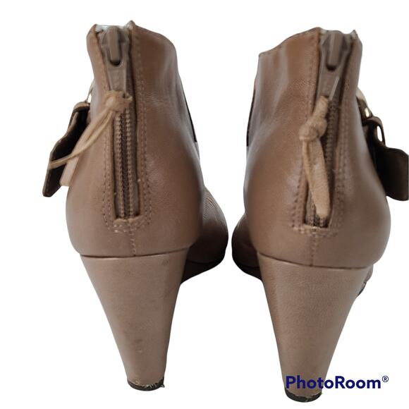 Aerosoles Soundsystem nude peep toe wedge shooties,, 7.5M - Picture 9 of 11